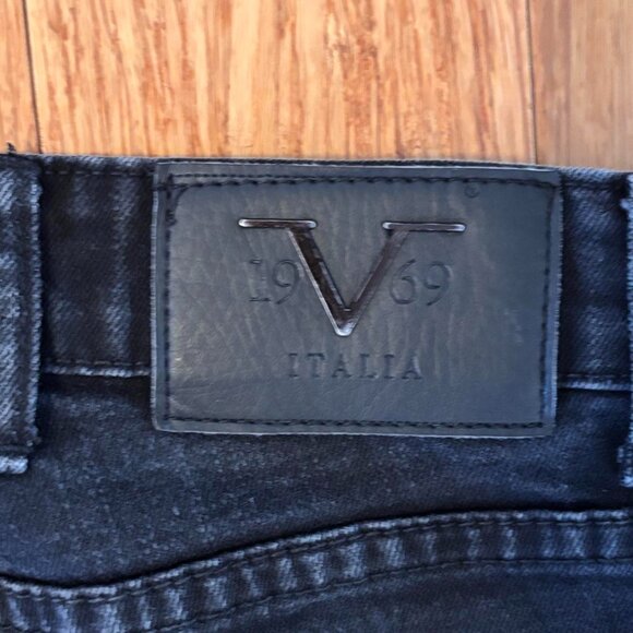 Versace V19-69 Abbigliamento Sportivo SRL Milano Italia Mens Black Jeans 28-30 - Picture 4 of 11